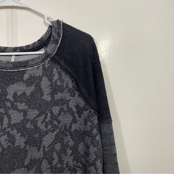 Free People Black Lace Crewneck Sweater - Picture 3 of 5